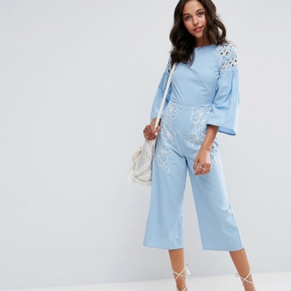 asos jumpsuit blue